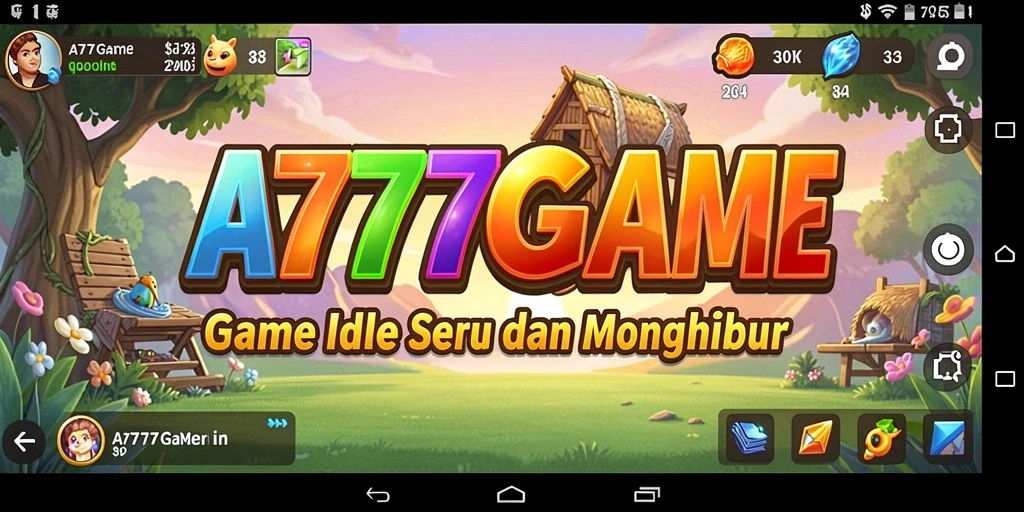 Screenshot gameplay A777GAME yang menampilkan aksi menarik dalam mode Idle.
