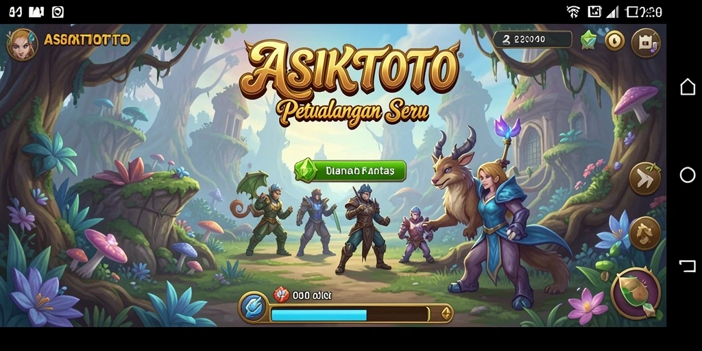 Screenshot gameplay ASIKTOTO menampilkan petualangan yang seru dan grafik indah.