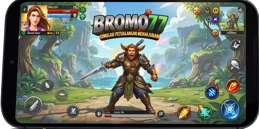 Tampilan gameplay menarik di BROMO77 dengan petualangan seru.