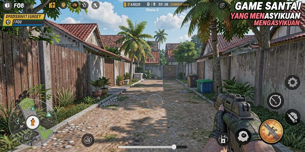 Tampilan gameplay FO8 yang menarik dan santai.
