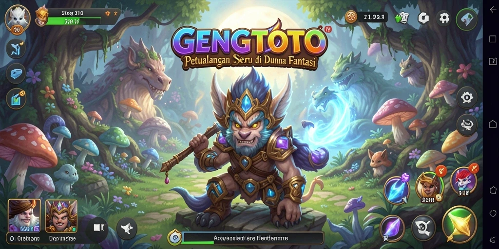 Screenshot gameplay <strong>GENGTOTO</strong> menunjukkan aksi seru dalam petualangan.