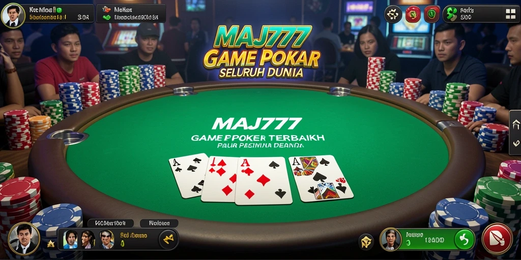 Tampilan gameplay seru di MAJ777 dengan pengalaman Poker yang menantang.