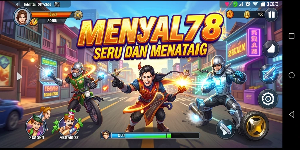 Screenshot aksi seru dalam gameplay MENYALA78.