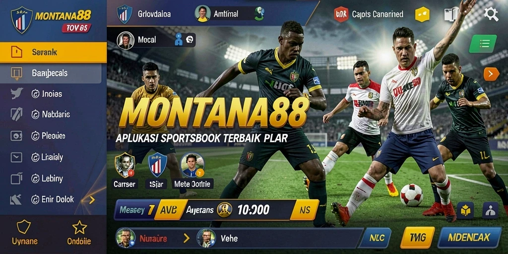 Tampilan screenshot MONTANA88 yang menampilkan taruhan olahraga langsung.