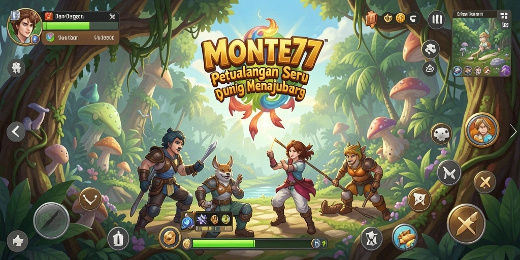 Tampilan gameplay <strong>MONTE77</strong> saat menjelajahi dunia yang menakjubkan.
