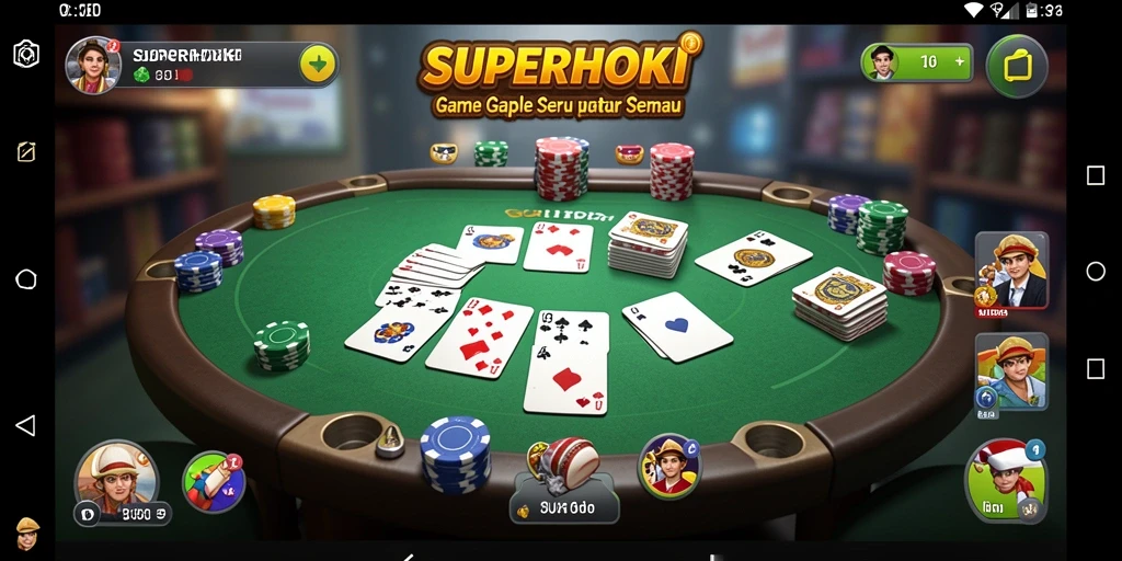 Gameplay SUPERHOKI yang mengasyikkan dan penuh strategi Gaple.