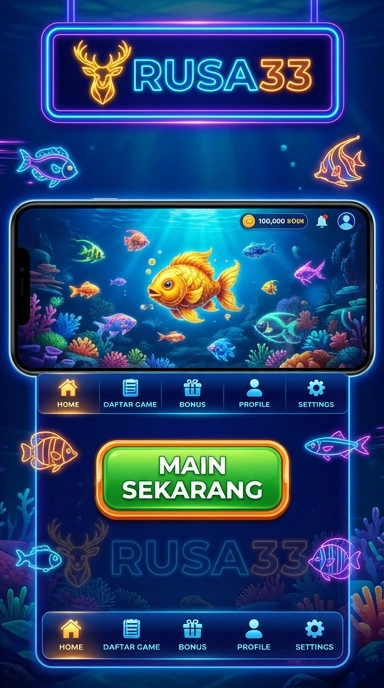 Tampilan aplikasi rusa33 yang menunjukkan berbagai kategori aplikasi yang tersedia.